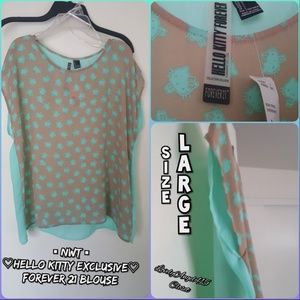 💕NWT - Forever 21 HK Exclusive Blouse Top sz L 💕